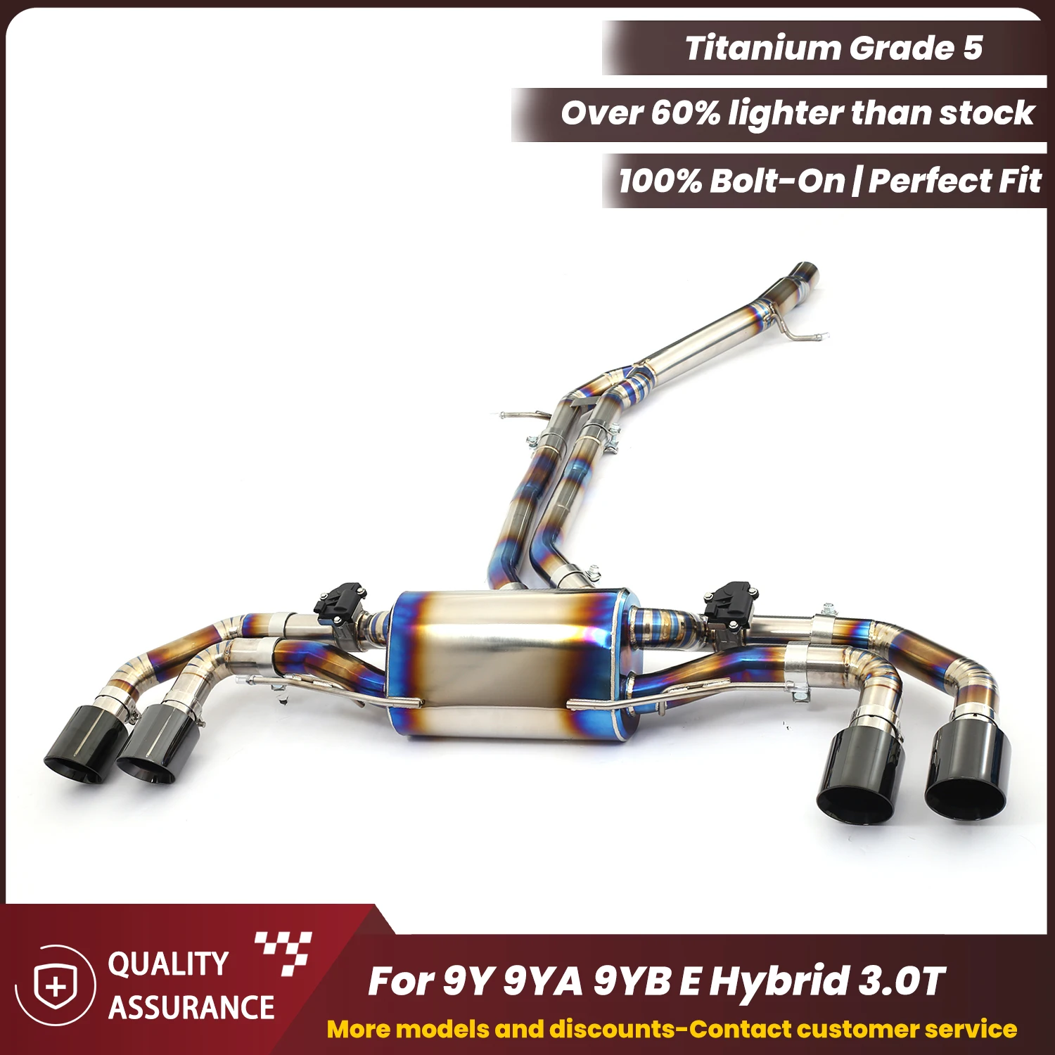 Титановый выхлоп ECCF для Porsche Cayenne 9Y 9YA 9YB E-Hybrid 3.0T, обновление для экстремального спортивного звука с высоким потоком
Титановый выхлоп ECCF для Porsche Cayenne 9Y 9YA 9YB E-Hybrid 3.0T, обновление для экстремального спортивного звука с высоким потоком