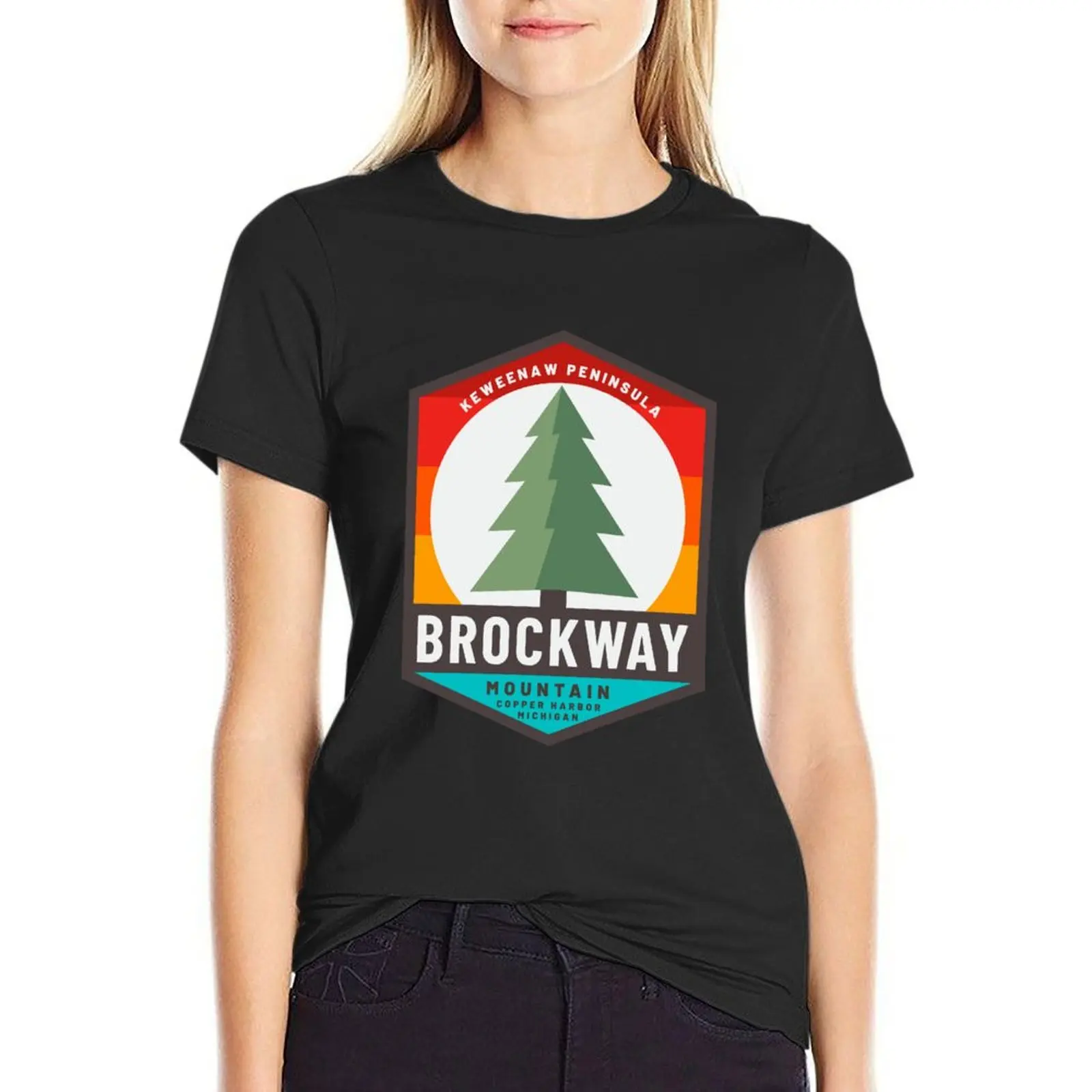 Brockway Mountain T-Shirt vintage graphics heavyweights plus size tops t shirts for Women
Brockway Mountain T-Shirt vintage graphics heavyweights plus size tops t shirts for Women
