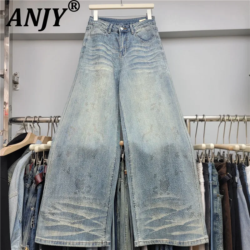 ANJY 2025 Autumn Winter New Women's European Fashion Ins Studded Diamonds Denim Pants Trend Street Casual Versatile Jeans A15304
ANJY 2025 Autumn Winter New Women's European Fashion Ins Studded Diamonds Denim Pants Trend Street Casual Versatile Jeans A15304