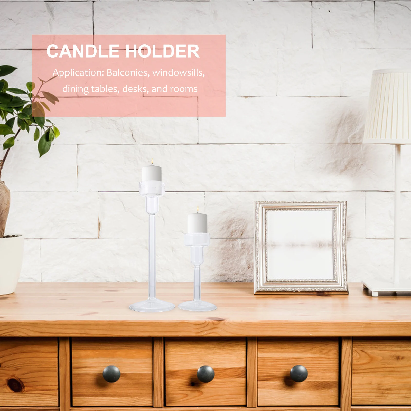 2Pcs Tall Glass Holder Long Stem Candlestick for Home Decor Elegant Standing Candlestick Premium Craftsmanship Decorative
2Pcs Tall Glass Holder Long Stem Candlestick for Home Decor Elegant Standing Candlestick Premium Craftsmanship Decorative