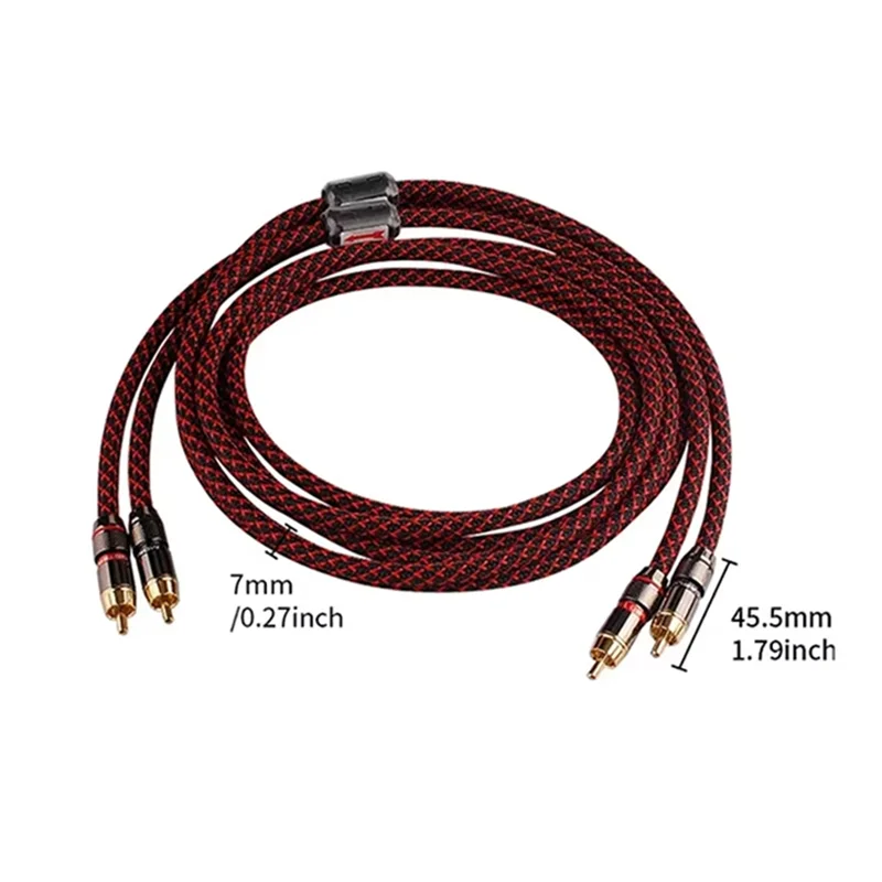 4N OFC HIFI Stereo RCA Audio Cable 1 Pair 2 RCA To 2 RCA Interconnect Cables Male To Male For Amplifier DAC TV Car Audio
4N OFC HIFI Stereo RCA Audio Cable 1 Pair 2 RCA To 2 RCA Interconnect Cables Male To Male For Amplifier DAC TV Car Audio