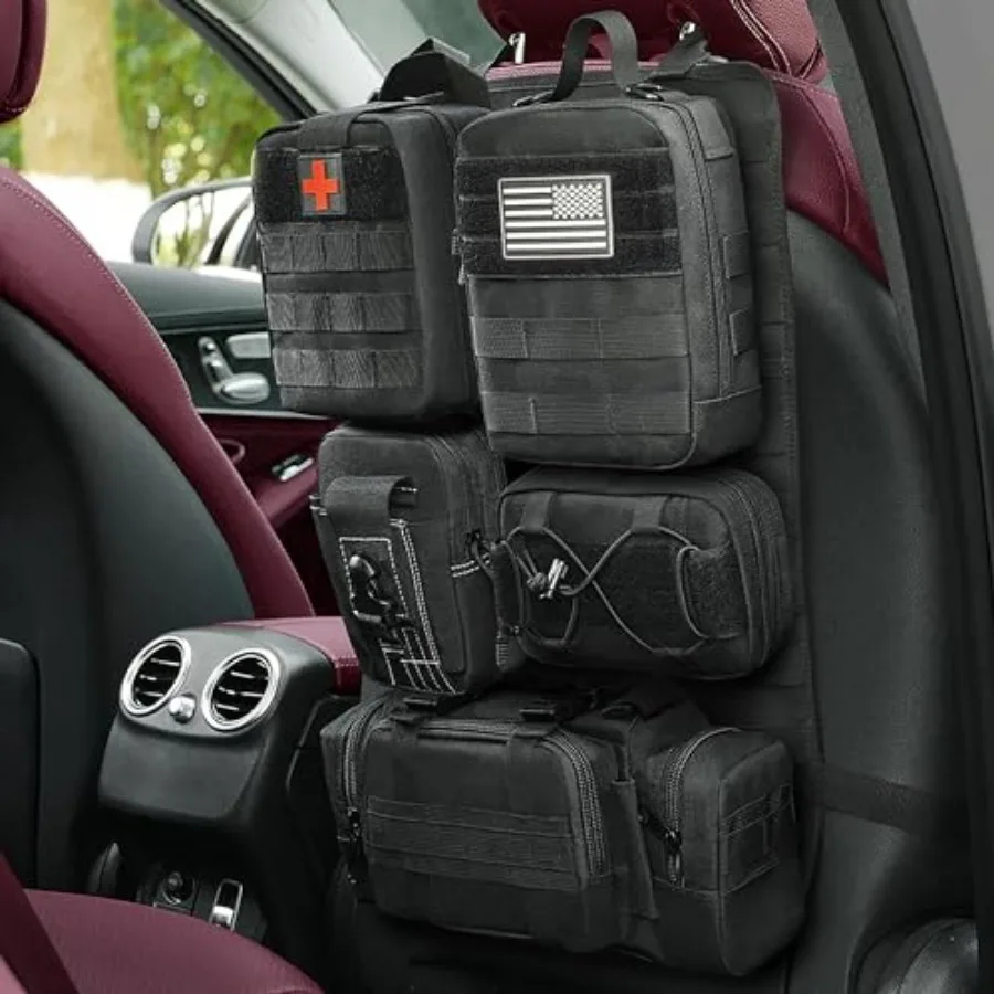 Universal Tactical Vehicle Seat Back Organizer Bag Tactical Molle Vehicle Organizers Panel Vehicle Protector Organizers with 5
Universal Tactical Vehicle Seat Back Organizer Bag Tactical Molle Vehicle Organizers Panel Vehicle Protector Organizers with 5