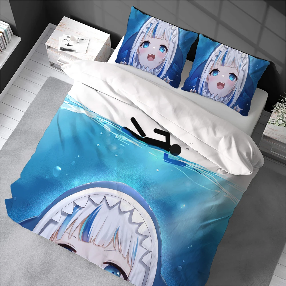 Gawr Gura Kawaii Duvet Cover Set Home Style Bedding Soft Laundry Cotton Bed 3 Piece Set Student Dormitory Gift
Gawr Gura Kawaii Duvet Cover Set Home Style Bedding Soft Laundry Cotton Bed 3 Piece Set Student Dormitory Gift