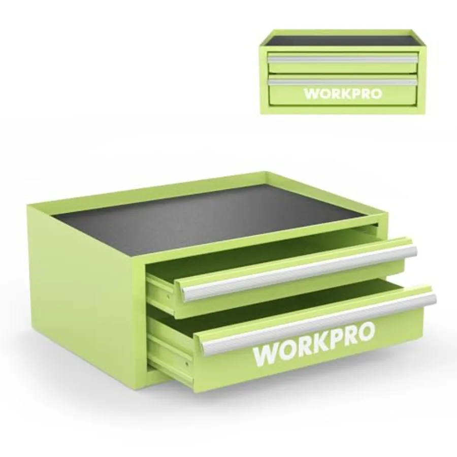 12.5" Mini Tool Box with 2 Drawers and 1 Open Top Storage Small Metal Tool Chest with PVC Liners and PP Feet Pads Cold Rolled S
12.5" Mini Tool Box with 2 Drawers and 1 Open Top Storage Small Metal Tool Chest with PVC Liners and PP Feet Pads Cold Rolled S