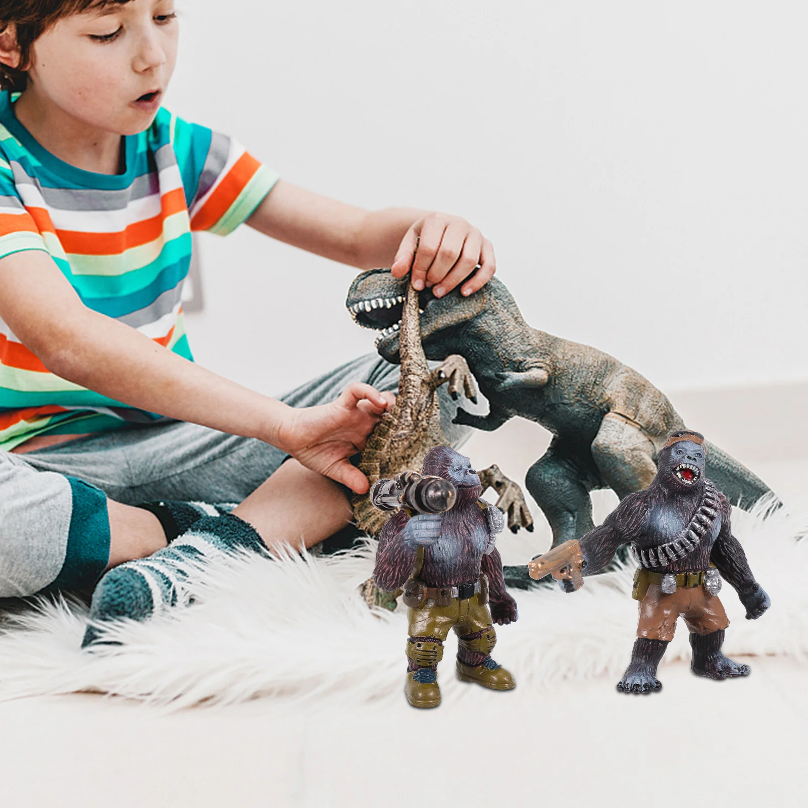 2 PCS Toy Orangutan Model Animal for Collection Mini Ornament Desktop Decoration Black Child
2 PCS Toy Orangutan Model Animal for Collection Mini Ornament Desktop Decoration Black Child