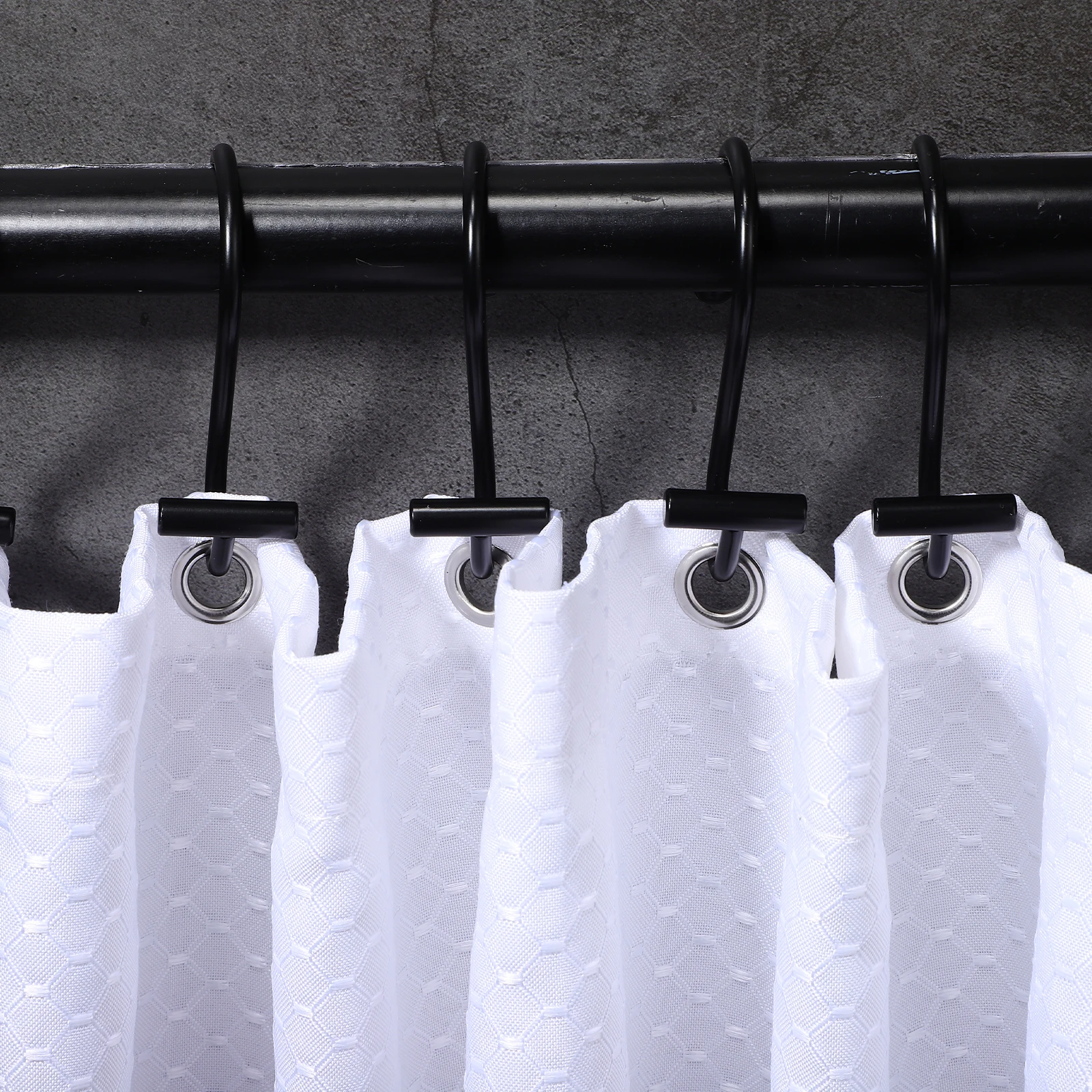 12 Pcs Black Iron Shower Curtain Hooks Holders Drapes Tiebacks Bathroom Decorative Hangers Easy Install Long Lifespan Modern
12 Pcs Black Iron Shower Curtain Hooks Holders Drapes Tiebacks Bathroom Decorative Hangers Easy Install Long Lifespan Modern