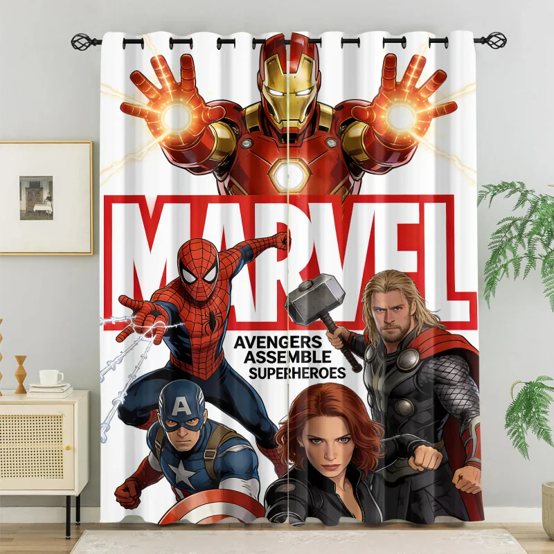 Шторы с изображением супергероев Marvel, светонепроницаемые, термоизолирующие, затемняющие оконные занавески для спальни мальчиков, гостиной
Шторы с изображением супергероев Marvel, светонепроницаемые, термоизолирующие, затемняющие оконные занавески для спальни мальчиков, гостиной