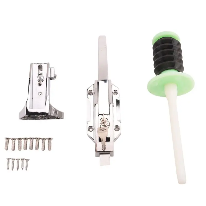 A01E-Safety Freezer Door Latch Handle Set With Adjustable Offset Strike And Inside Release And Keys
A01E-Safety Freezer Door Latch Handle Set With Adjustable Offset Strike And Inside Release And Keys