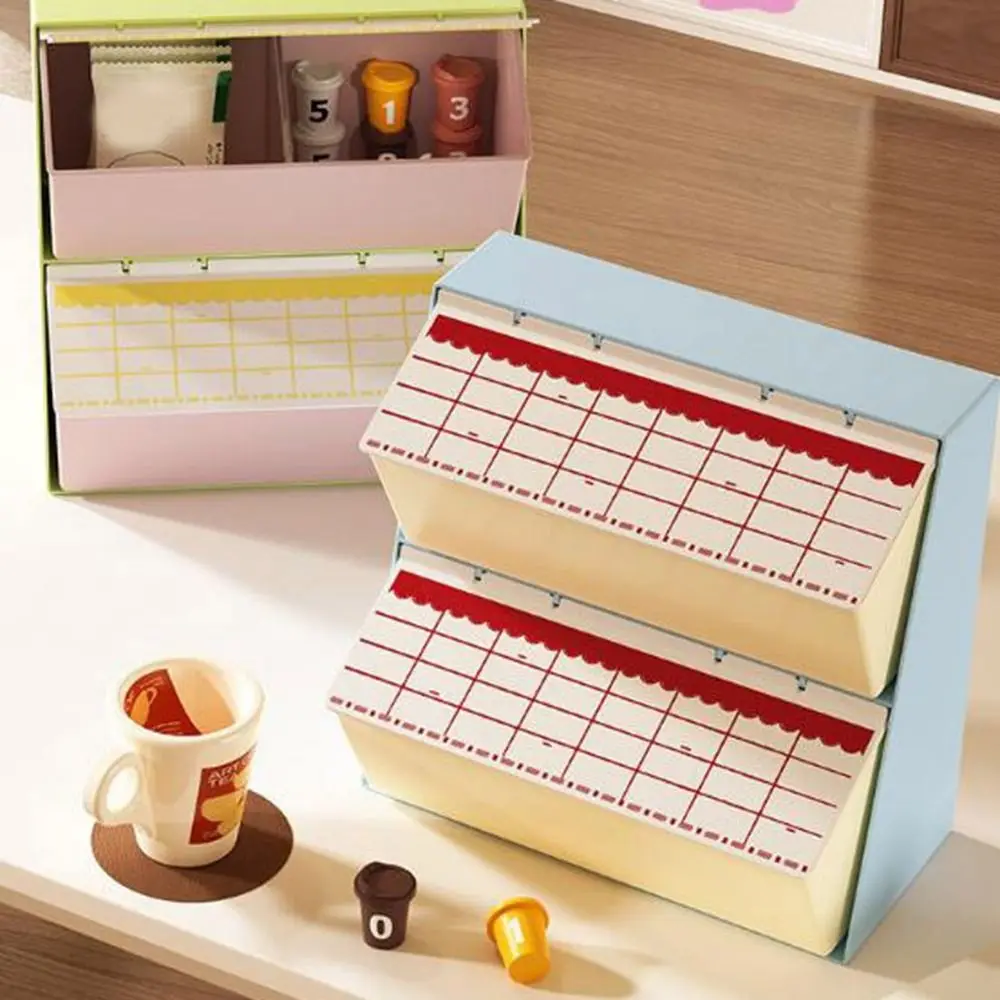 Plastic Tea Bag Storage Box Large Capacity Dustproof Coffee Pod Holder Detachable Space saving Coffee Capsule Storage Rack
Plastic Tea Bag Storage Box Large Capacity Dustproof Coffee Pod Holder Detachable Space saving Coffee Capsule Storage Rack