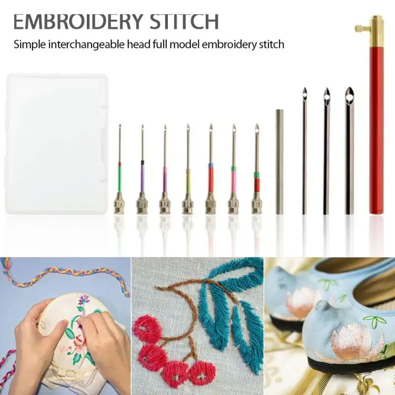 1PCS Interchangeable Heads Decorative Simple Versatile Fun And Easy Handmade Craft Supply Embroidery Punch Needle Kit Diy
1PCS Interchangeable Heads Decorative Simple Versatile Fun And Easy Handmade Craft Supply Embroidery Punch Needle Kit Diy