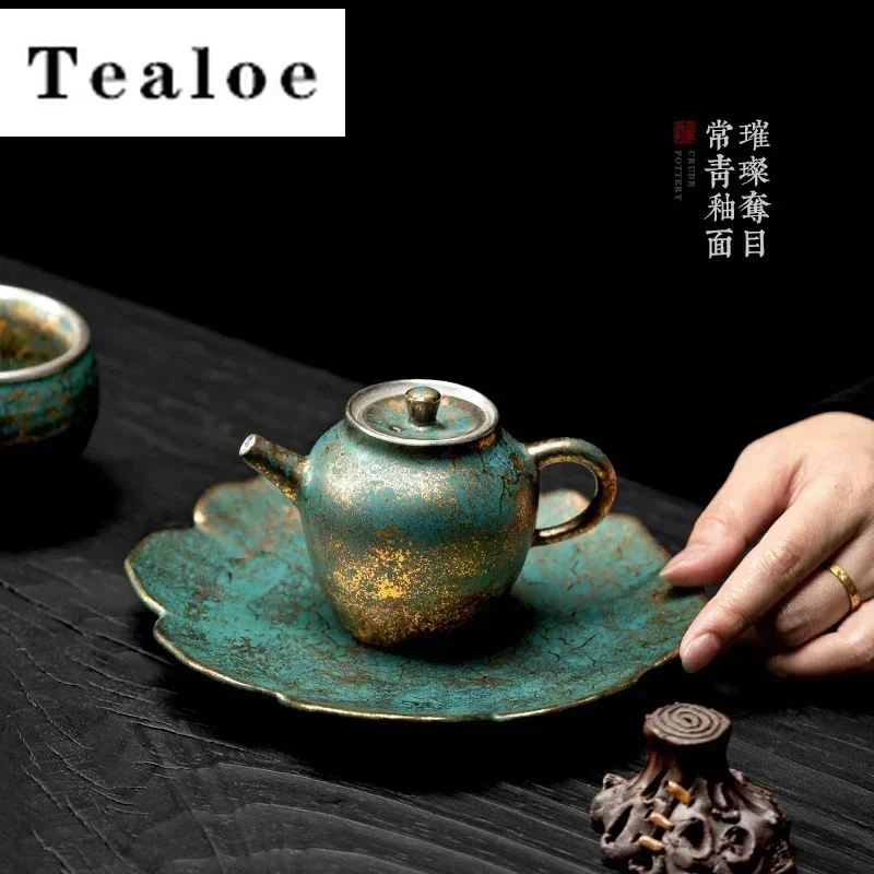 Evergreen Glaze Золотой и серебряный цвет Leshan Pot Ручной работы Ретро Маленький чайник Кунг-фу Чайный сервиз Чайник Ручной Ewer Одиночный чайник
Evergreen Glaze Золотой и серебряный цвет Leshan Pot Ручной работы Ретро Маленький чайник Кунг-фу Чайный сервиз Чайник Ручной Ewer Одиночный чайник