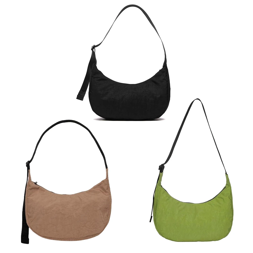 Nylon Crescent Small Shoulder Handbags for Female Girls Zipper Clutch Hobos Purse & Adjustable Strap for Commuting Daily Use
Nylon Crescent Small Shoulder Handbags for Female Girls Zipper Clutch Hobos Purse & Adjustable Strap for Commuting Daily Use