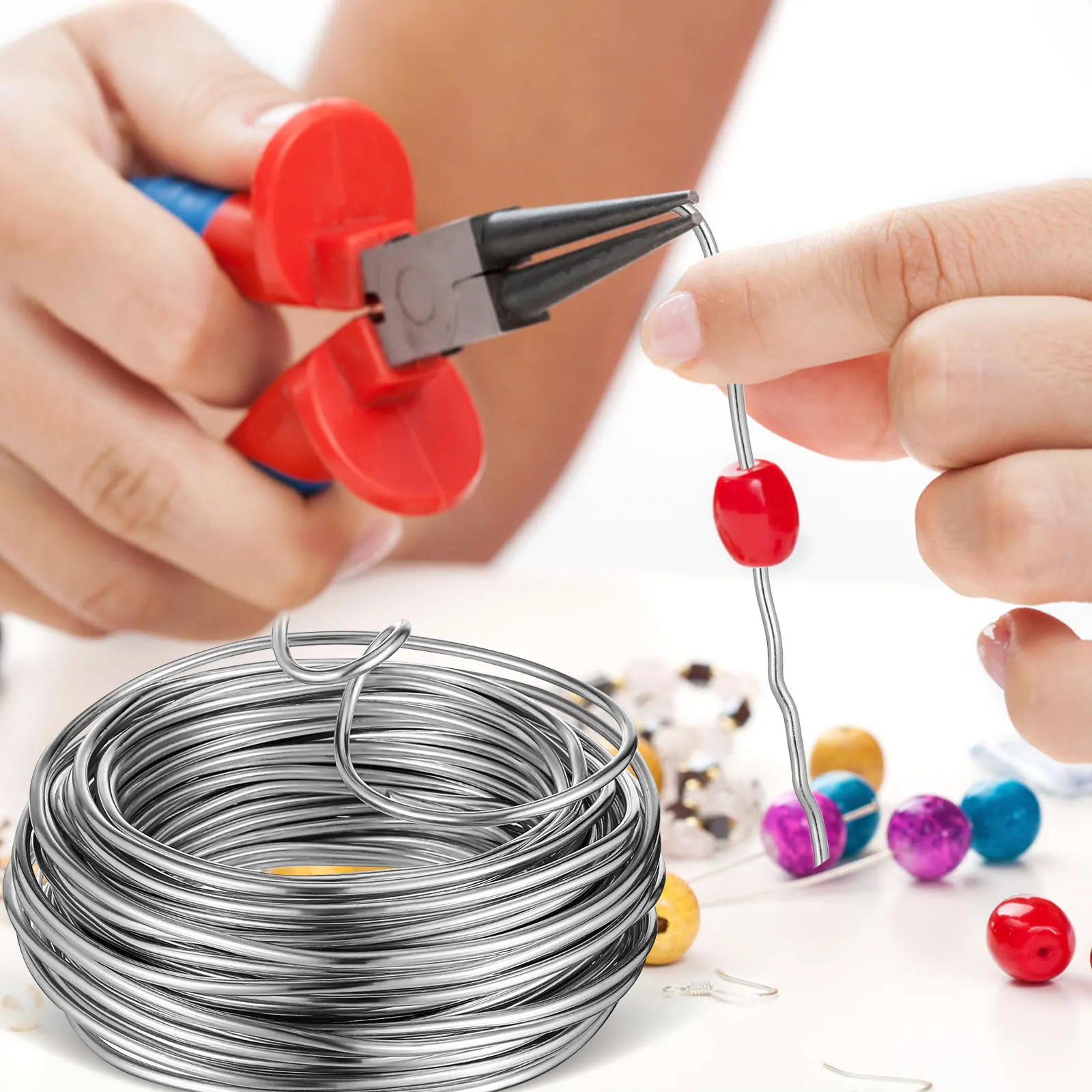 1 Roll Aluminum 3Mm 15M Bendable Lightweight Smooth for Jewelry Making Wire Sculptures Floral Stem Decor Modeling DIY
1 Roll Aluminum 3Mm 15M Bendable Lightweight Smooth for Jewelry Making Wire Sculptures Floral Stem Decor Modeling DIY