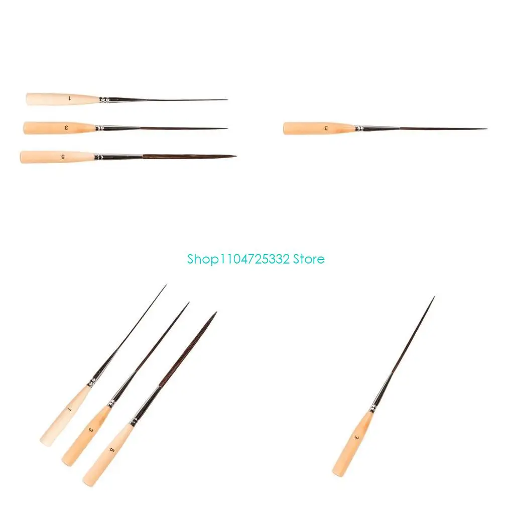 P5EA Professional Artist Paint Brush Wooden Handle Long Tip Miniature Brush for Oil Acrylic Watercolor Detailed Painting
P5EA Professional Artist Paint Brush Wooden Handle Long Tip Miniature Brush for Oil Acrylic Watercolor Detailed Painting