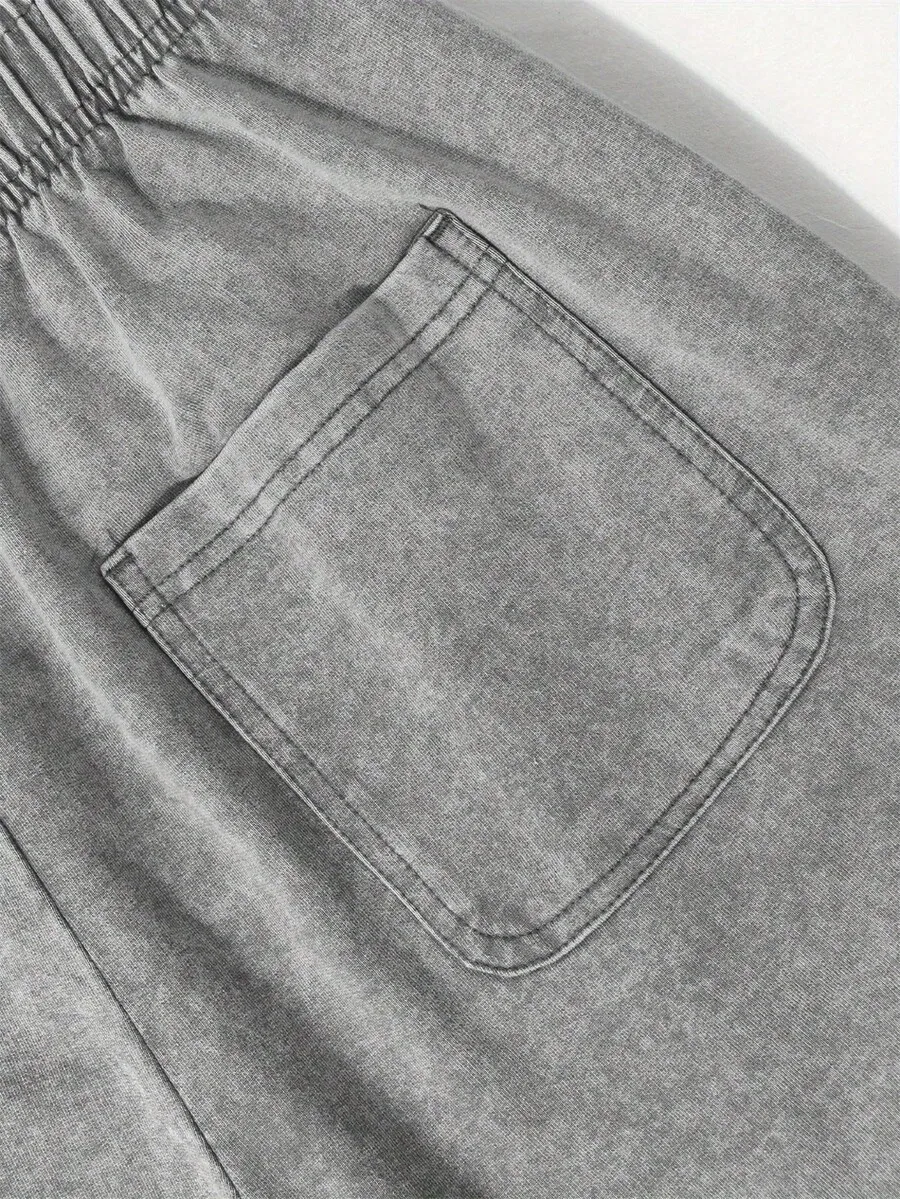 290g Washed Cotton Shorts Men Casual Streetwear With Pocket Adjustable Drawstring Waist
290g Washed Cotton Shorts Men Casual Streetwear With Pocket Adjustable Drawstring Waist
