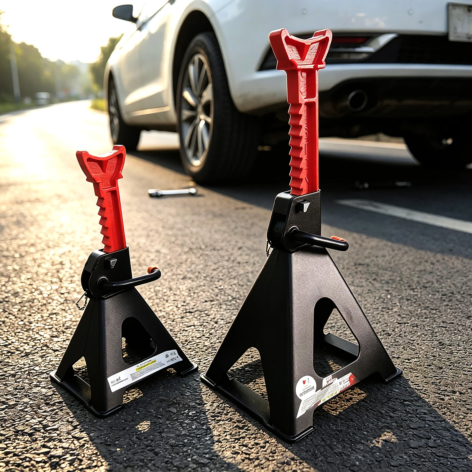 Jack Stands 6 Ton 6000 lbs Capacity Car Jack Stands Double Locking Adjustable Height for lifting SU Pickup Truck
Jack Stands 6 Ton 6000 lbs Capacity Car Jack Stands Double Locking Adjustable Height for lifting SU Pickup Truck