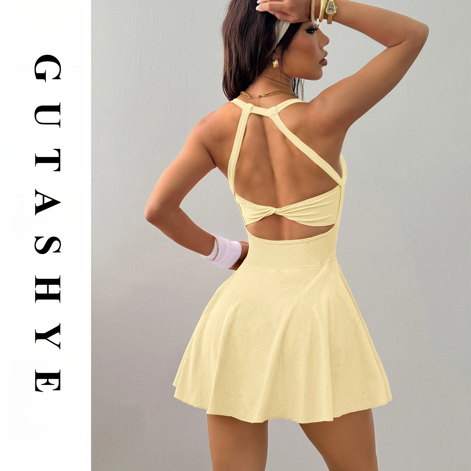 Women Naked Feel Yoga Tennis Dress With Pockets Quick Dry Breathable Anti-Exposure Running Fitness Sports Dress
Women Naked Feel Yoga Tennis Dress With Pockets Quick Dry Breathable Anti-Exposure Running Fitness Sports Dress