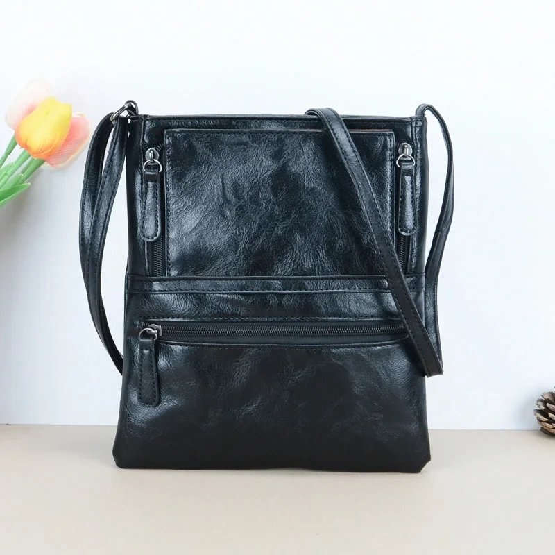 European and American Fashion Women's Bag Vintage Multi-pocket Bags Solid Color Soft Pu Leather Shoulder Bag For Women Travel
European and American Fashion Women's Bag Vintage Multi-pocket Bags Solid Color Soft Pu Leather Shoulder Bag For Women Travel