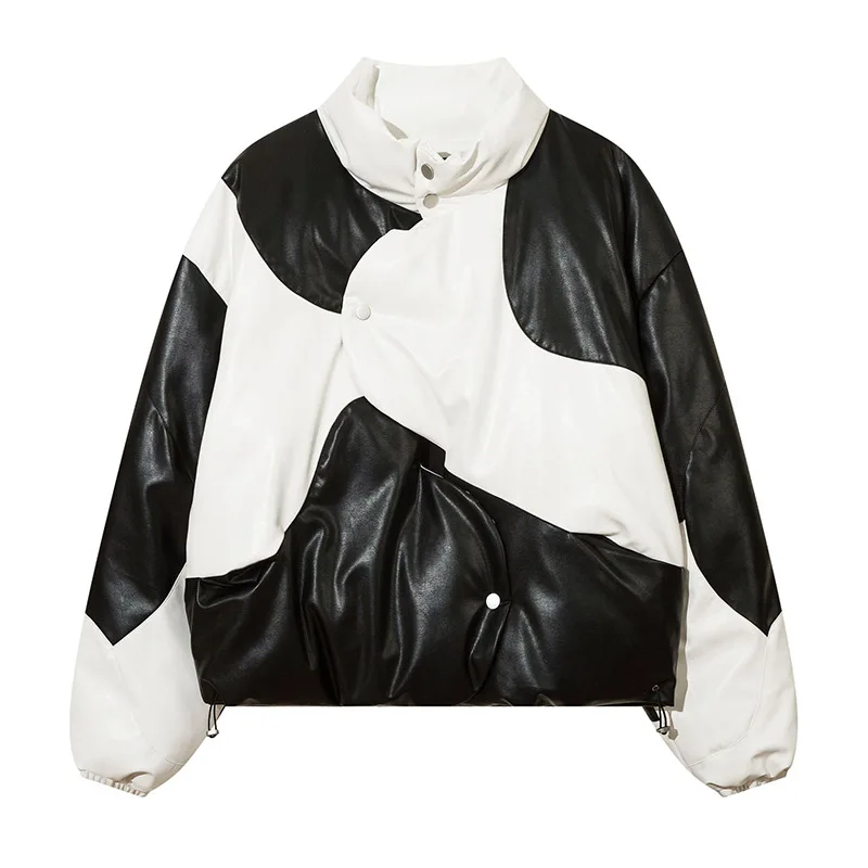 Color Block Patchwork Pu Leather Jackets Coats Winter Hip Hop Streetwear Outwear Coats For Male Oversized
Color Block Patchwork Pu Leather Jackets Coats Winter Hip Hop Streetwear Outwear Coats For Male Oversized