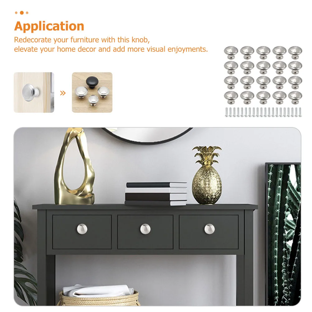 20 Round Drawer Handles Stainless Steel Cabinet Knobs Elegant Silver Multipurpose Furniture Hardware dresser knobs for drawers
20 Round Drawer Handles Stainless Steel Cabinet Knobs Elegant Silver Multipurpose Furniture Hardware dresser knobs for drawers