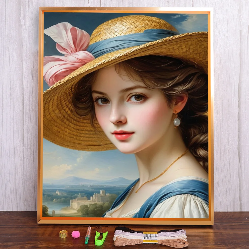 Portrait Women Printed Canvas Cross-Stitch Kit DIY Embroidery Painting Needlework Handiwork Knitting Different Home Decor Floss
Portrait Women Printed Canvas Cross-Stitch Kit DIY Embroidery Painting Needlework Handiwork Knitting Different Home Decor Floss