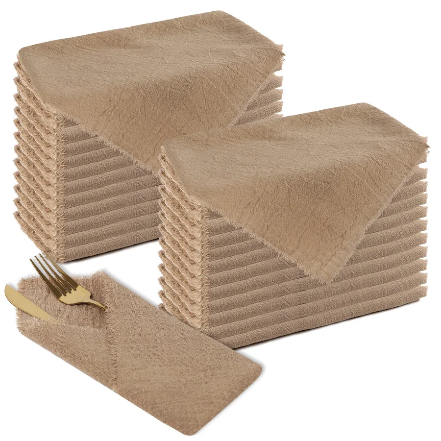 10/20Pcs Handmade Cotton Cloth Napkins for Rustic Wedding Table Decoration Birthday Party Christmas Home Decor Gauze Napkin
10/20Pcs Handmade Cotton Cloth Napkins for Rustic Wedding Table Decoration Birthday Party Christmas Home Decor Gauze Napkin