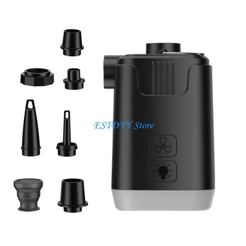 G6DE Portable Small Airs Mattress Pump Electric Airs Pump with Camping Light Outdoor Fast Inflate Deflate Pump Easy to Use
G6DE Portable Small Airs Mattress Pump Electric Airs Pump with Camping Light Outdoor Fast Inflate Deflate Pump Easy to Use