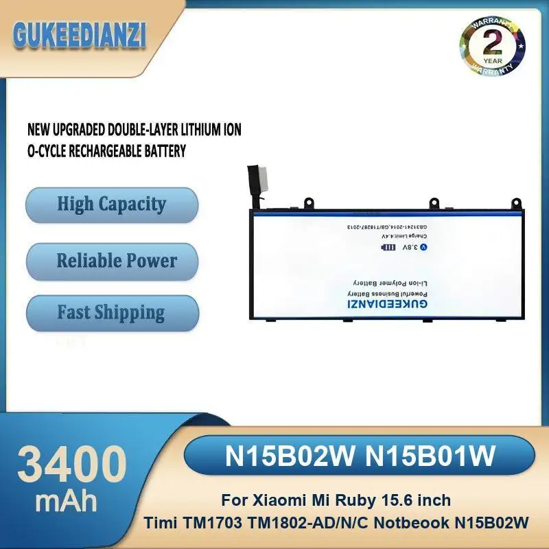 Battery For Xiaomi Pro i5 15.6" Mi Air 13.3" 12.5" 15.6'' 7300HQ GTX1050 GTX1060 1050Ti/1060 171502-A1 Ruby TM1703
Battery For Xiaomi Pro i5 15.6" Mi Air 13.3" 12.5" 15.6'' 7300HQ GTX1050 GTX1060 1050Ti/1060 171502-A1 Ruby TM1703