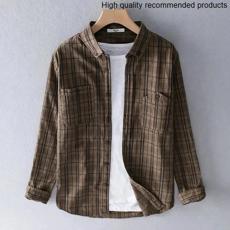 Sleeve Cotton Long 2025 Men's Striped Shirt Youth Japanese Style Literary Leisure All-match Trendy Men's Shirt Slim Fit Top
Sleeve Cotton Long 2025 Men's Striped Shirt Youth Japanese Style Literary Leisure All-match Trendy Men's Shirt Slim Fit Top