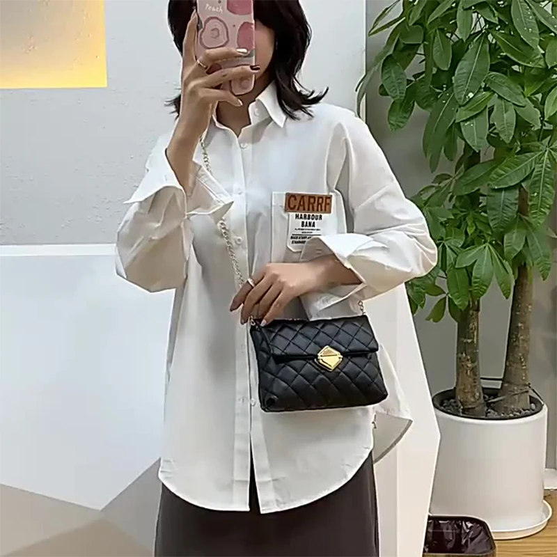 Leather Diamond Women Mini Chain Sling Crossbody Bag Messenger Single Chains Shoulder Purse Bag
Leather Diamond Women Mini Chain Sling Crossbody Bag Messenger Single Chains Shoulder Purse Bag