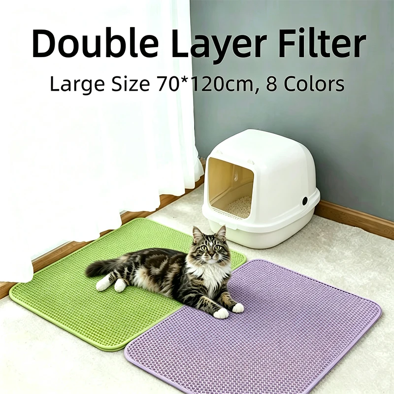 Double Layer Cat Litter Mat Waterproof Wear Resistant Non Slip Sand Catcher Pad Washable Pet Mat for Cat Litter Box Accessories
Double Layer Cat Litter Mat Waterproof Wear Resistant Non Slip Sand Catcher Pad Washable Pet Mat for Cat Litter Box Accessories
