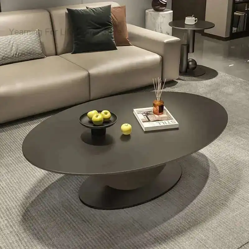 Designer Minimalist Coffee Table Oval Living Room Black Home Modern House Luxury Mesa De Centro Sala Sedentary Furniture
Designer Minimalist Coffee Table Oval Living Room Black Home Modern House Luxury Mesa De Centro Sala Sedentary Furniture