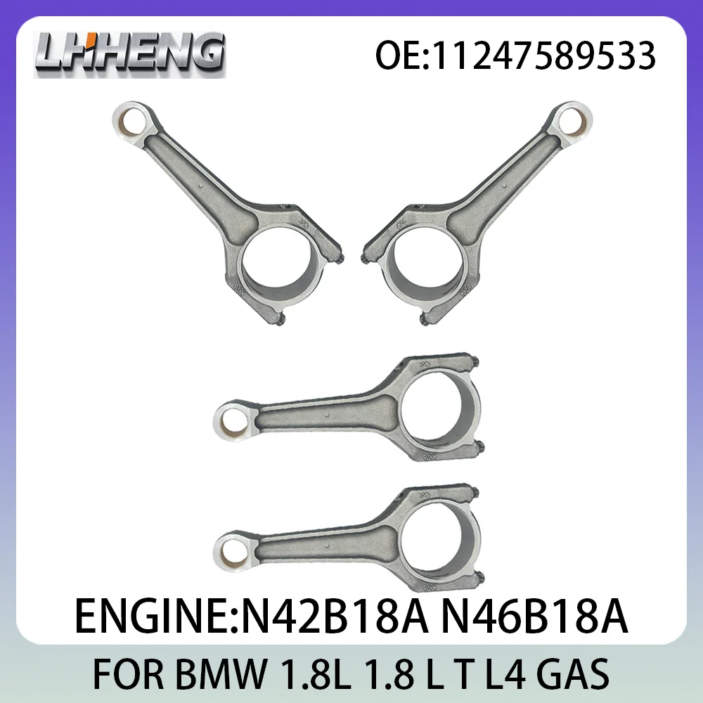 Engine 4PCS Connecting Con Rod New Set 1.8L 1.8 L T L4 GAS BMW 3 11247589533 11247536190 11247516426 2001-2005 N42B18A N46B18A
Engine 4PCS Connecting Con Rod New Set 1.8L 1.8 L T L4 GAS BMW 3 11247589533 11247536190 11247516426 2001-2005 N42B18A N46B18A