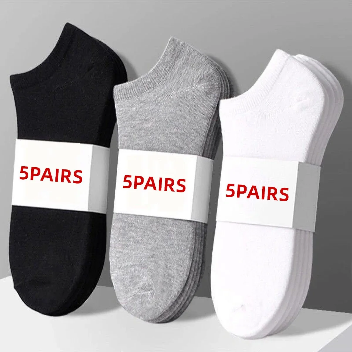 5 Pairs Unisex Casual Plain Color Boat Socks Thin Breathable Comfy Anti Odor Sweat-absorbing Low Cut Ankle Socks For Men Women
5 Pairs Unisex Casual Plain Color Boat Socks Thin Breathable Comfy Anti Odor Sweat-absorbing Low Cut Ankle Socks For Men Women