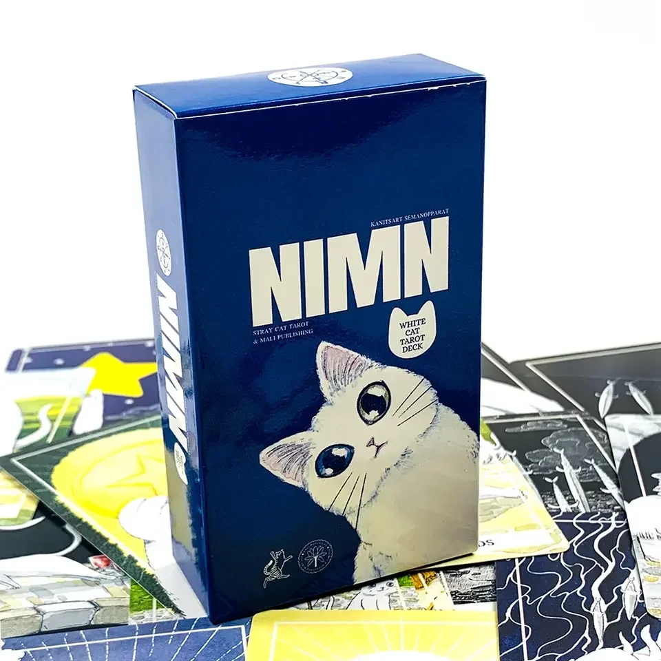 New White Cat Tarot Deck A 78 Cat-Themed Edition Borad Game For Cat Lovers,Great For Divination, Meditation & Party Games
New White Cat Tarot Deck A 78 Cat-Themed Edition Borad Game For Cat Lovers,Great For Divination, Meditation & Party Games