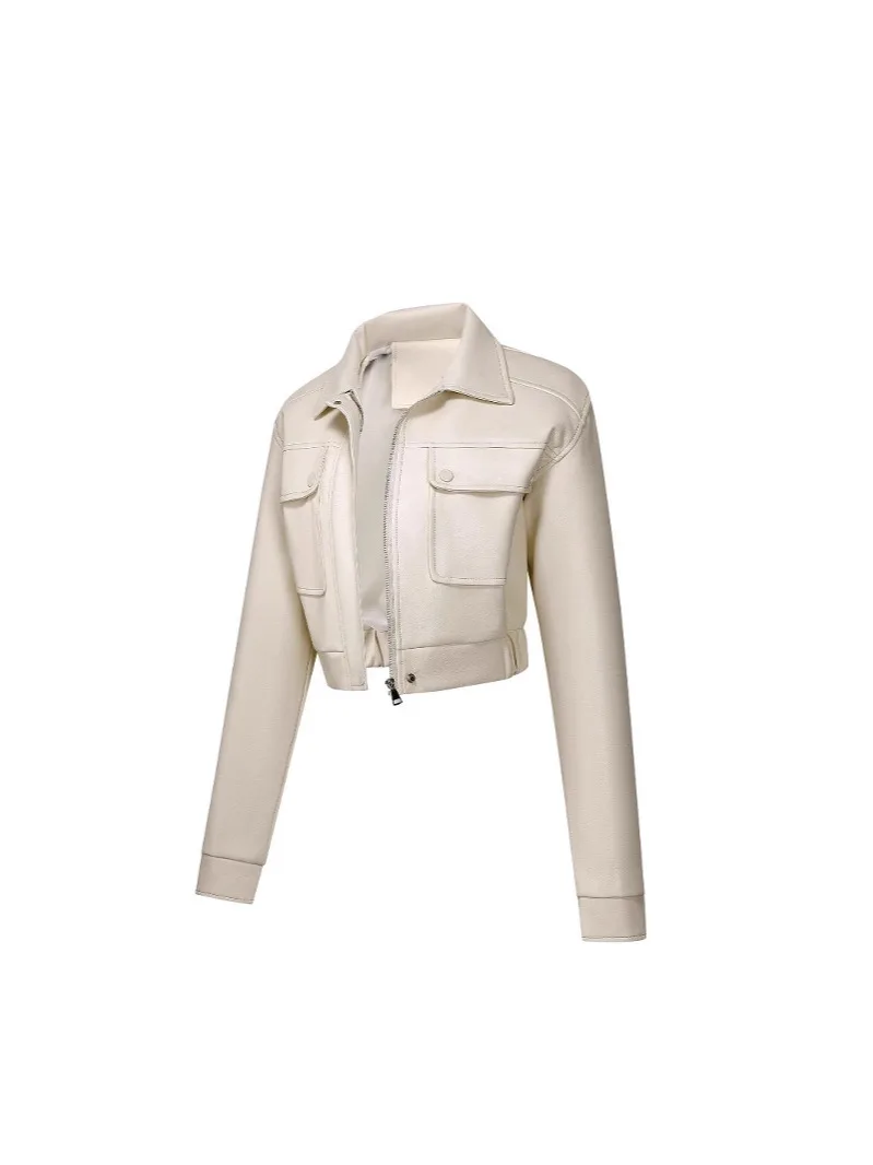 High-End Women's Form-Fitting PU Jacket with Zipper Top Lapel Autumn Collection 2025
High-End Women's Form-Fitting PU Jacket with Zipper Top Lapel Autumn Collection 2025