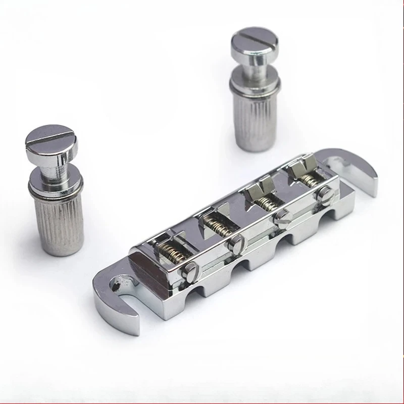 Combo Bridge Tailpiece for 4 String Bass Guitar 87.2x20MM String Space 15MM Bass Parts Chrome
Combo Bridge Tailpiece for 4 String Bass Guitar 87.2x20MM String Space 15MM Bass Parts Chrome