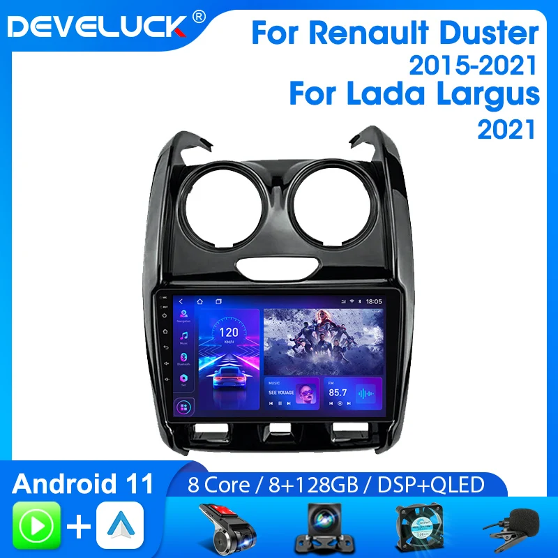 Develuck 2 Din Android Car Radio Multimedia Player For Renault Duster 2015 - 2021 For LADA Largus 2021 Carplay Navigation GPS
Develuck 2 Din Android Car Radio Multimedia Player For Renault Duster 2015 - 2021 For LADA Largus 2021 Carplay Navigation GPS
