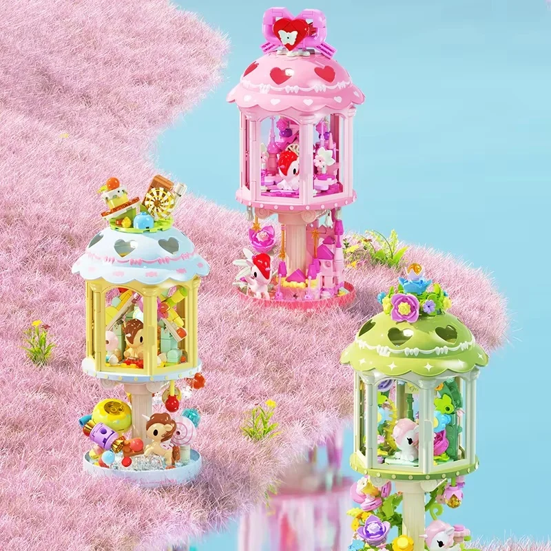 JAKI Tokidoki Building Blocks Lighthouse Model Pink Heart Decor Glowing Night Light Desktop Ornament Gift For Adult Women
JAKI Tokidoki Building Blocks Lighthouse Model Pink Heart Decor Glowing Night Light Desktop Ornament Gift For Adult Women