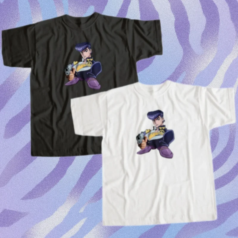 Cotton T-Shirt for Steel Ball Run Josuke Higashikata Anime Printing Summer comfortable Children Sleeve Top Children's Clothing
Cotton T-Shirt for Steel Ball Run Josuke Higashikata Anime Printing Summer comfortable Children Sleeve Top Children's Clothing