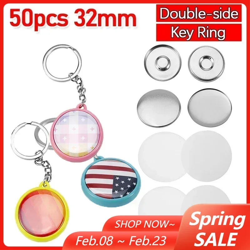 50 шт., 25 мм, 32 мм, 37 мм, двухсторонний брелок, детали для значка, пуговицы, детали для изготовления круглых значков «сделай сам», подвеска, брелок
50 шт., 25 мм, 32 мм, 37 мм, двухсторонний брелок, детали для значка, пуговицы, детали для изготовления круглых значков «сделай сам», подвеска, брелок