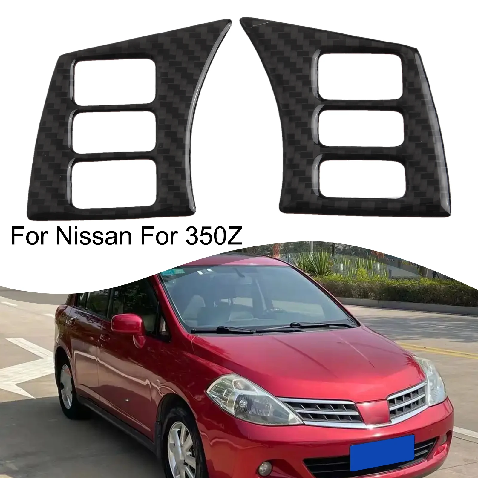 Car Carbon Fiber Interior Panel Trim Cover Fits For Nissan For 350Z 2003-2009 Car Center Console Button Decoration Accessories
Car Carbon Fiber Interior Panel Trim Cover Fits For Nissan For 350Z 2003-2009 Car Center Console Button Decoration Accessories