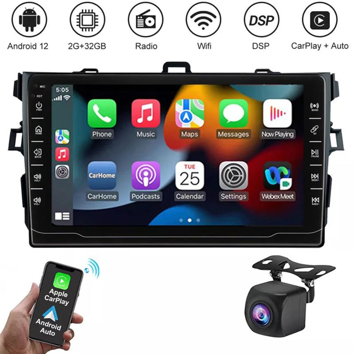 9 "Android автомобильное радио для TOYOTA COROLLA 2009-2013 Carplay Android авто стерео мультимедийный плеер Wi-Fi GPS Navi
9 "Android автомобильное радио для TOYOTA COROLLA 2009-2013 Carplay Android авто стерео мультимедийный плеер Wi-Fi GPS Navi