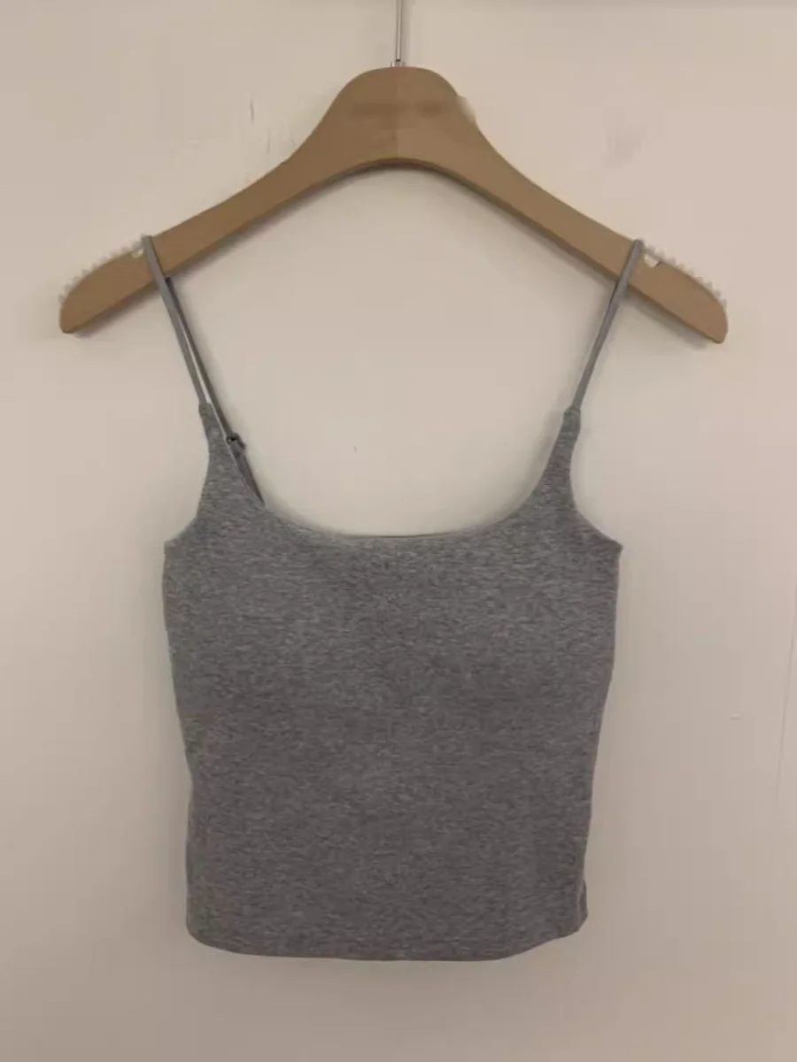 Comfortable Pure Color Square Collar Women's Tank Top Dongda Gate Spring Summer New Style Simple Stylish Built-In Bralette
Comfortable Pure Color Square Collar Women's Tank Top Dongda Gate Spring Summer New Style Simple Stylish Built-In Bralette
