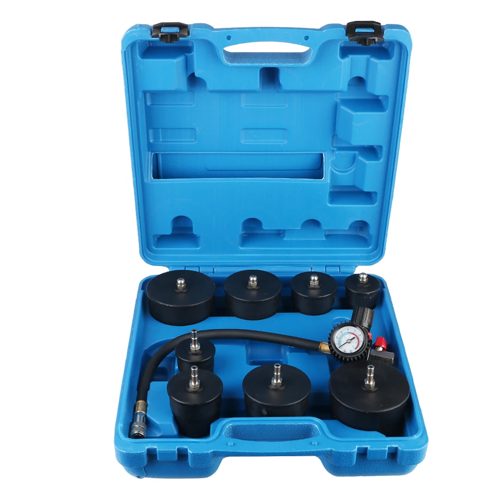 Car Repair Tools Turbocharger System Leak Tester 1-3/8'' 35mm to 3-1/2'' 90mm Adapters With Pressure Gauge 9pcs/Set 90psi/6bar
Car Repair Tools Turbocharger System Leak Tester 1-3/8'' 35mm to 3-1/2'' 90mm Adapters With Pressure Gauge 9pcs/Set 90psi/6bar