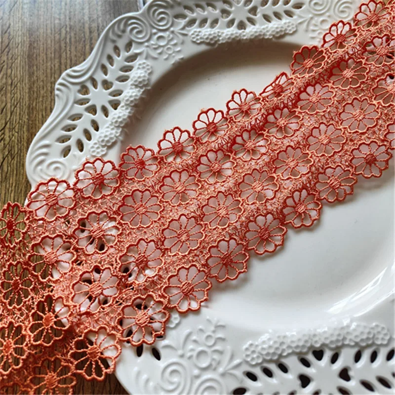 14Yards 9cm Wide Shiny Orange Hollow Flower Venise Diy Venice Lace Clothing Accessories Of Various Garment,Bra.Skirt
14Yards 9cm Wide Shiny Orange Hollow Flower Venise Diy Venice Lace Clothing Accessories Of Various Garment,Bra.Skirt