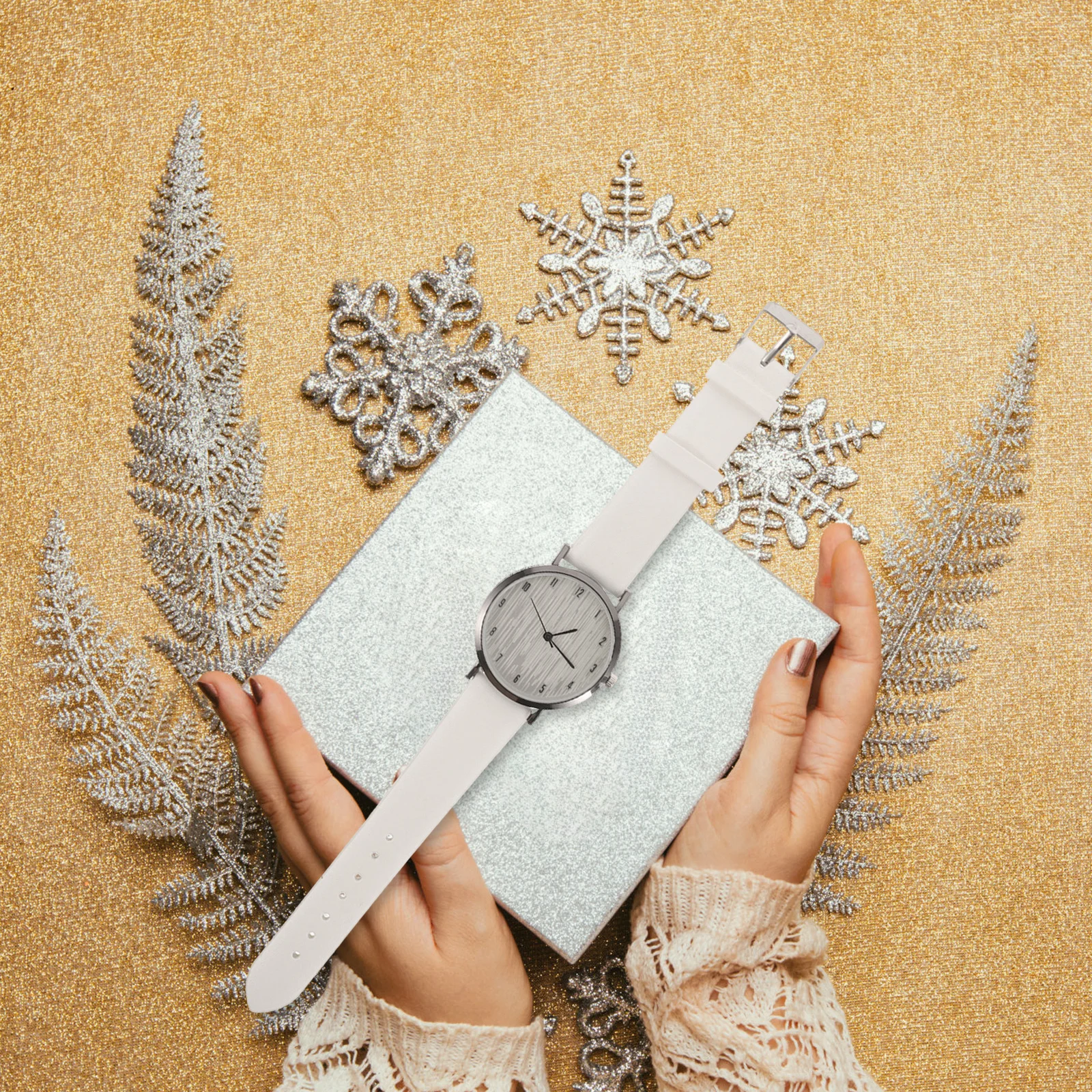 Quartz Watch Women Fashionable Lady Strap Wristwatch Durable Materials Precise Timekeeping Wood Grain Dial Casual Event
Quartz Watch Women Fashionable Lady Strap Wristwatch Durable Materials Precise Timekeeping Wood Grain Dial Casual Event