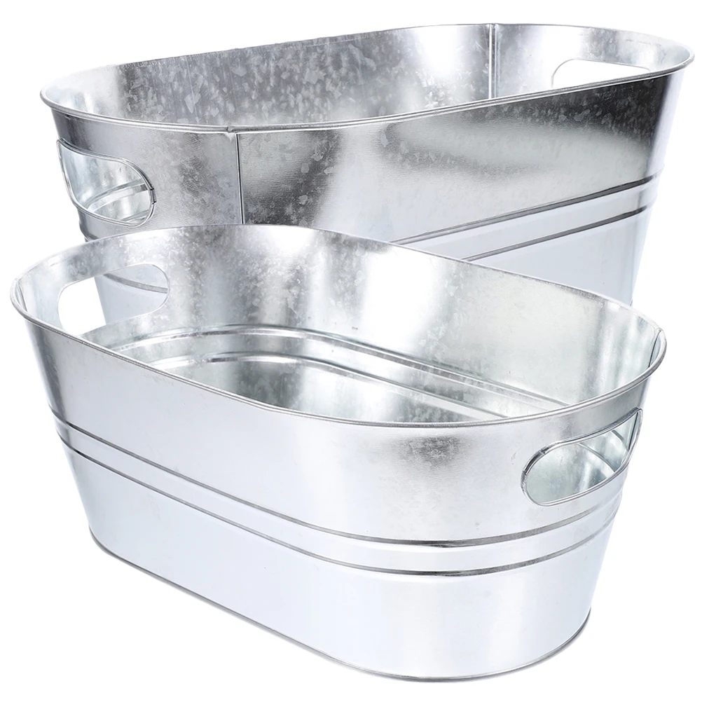2pcs Stainless Steel Ice Bucket Cube Container Big Opening Thickened Metal Party Buckets for Drinks Cooling Beer Barrel
2pcs Stainless Steel Ice Bucket Cube Container Big Opening Thickened Metal Party Buckets for Drinks Cooling Beer Barrel