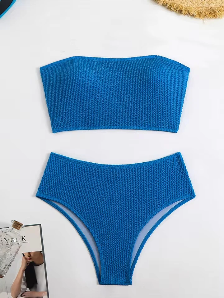 VZVN Solid Strapless Bikini 2 Piece Set Women Split Swimsuit High Waist Beach Style Bikini 2025 New Summer Swimwear Bikinis Set
VZVN Solid Strapless Bikini 2 Piece Set Women Split Swimsuit High Waist Beach Style Bikini 2025 New Summer Swimwear Bikinis Set