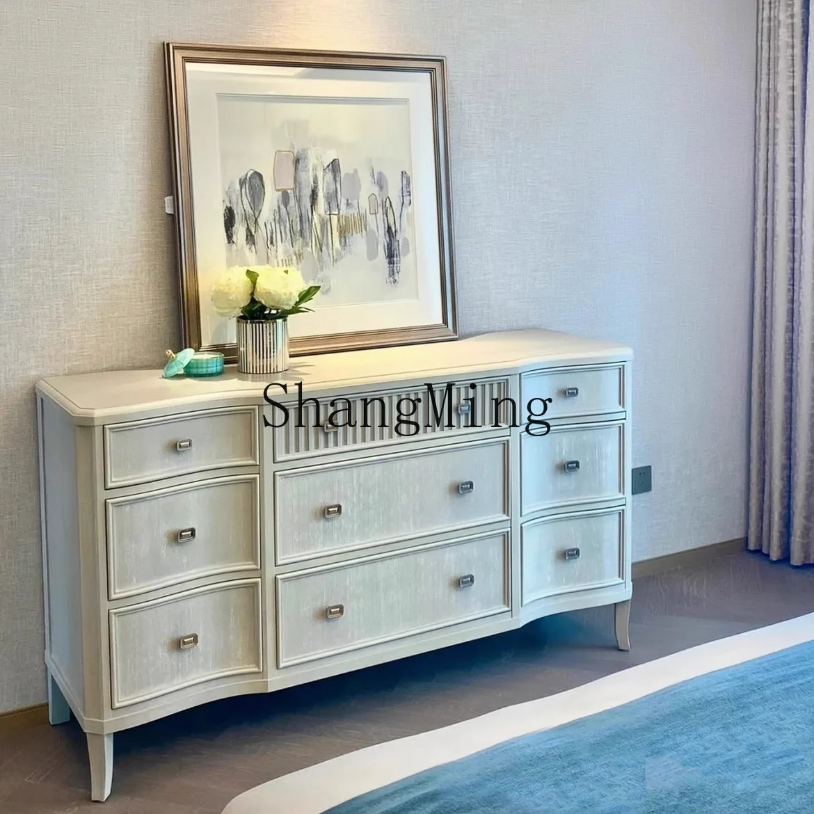 CL retro dining side cabinet solid wood simple modern storage solid wood bucket storage cabinet
CL retro dining side cabinet solid wood simple modern storage solid wood bucket storage cabinet